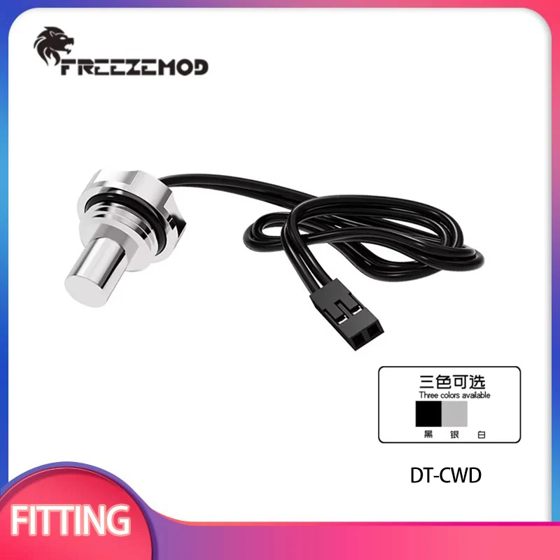 

Датчик температуры FREEZEMOD Brass 3950, 10K, водонепроницаемый, внешний, с резьбой G1/4, интерфейс DuPont / DT-CWC