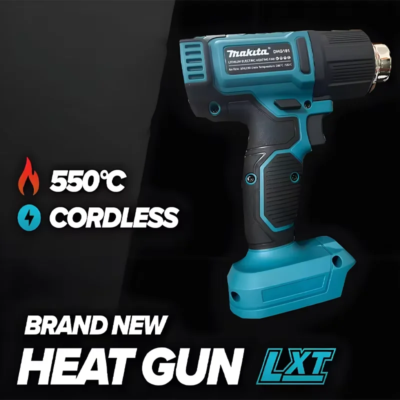 

18v DHG181 Cordless Heat Gun Rechargeable 18V LXT Lithium High Power Welding Thermal Blower Shrink Wrapping Tools Hot A