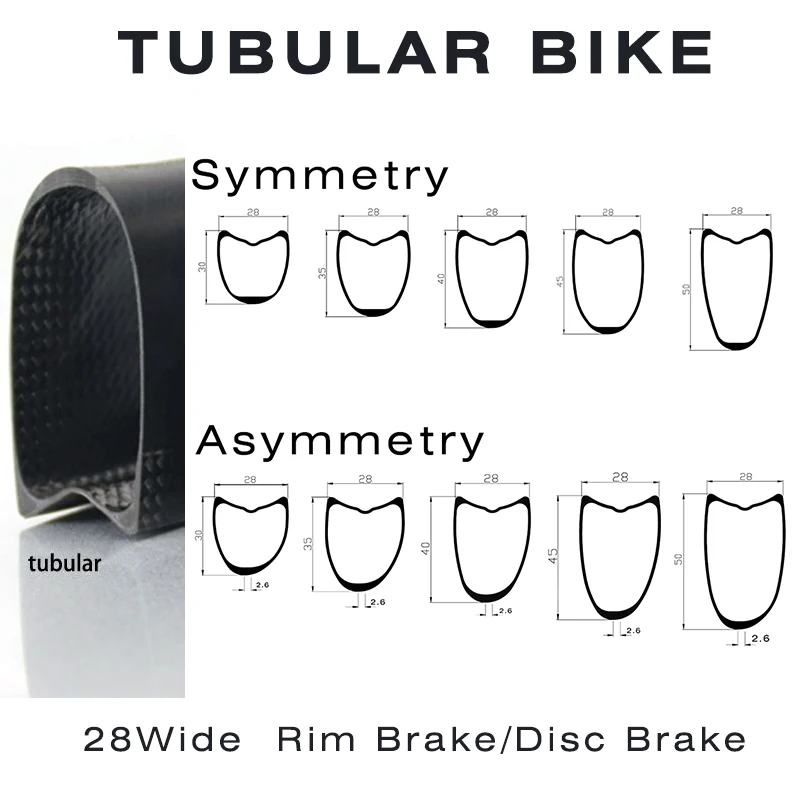

Велосипедные трубчатые диски из углеродного волокна диаметром 28 мм, шириной 50/45/40/35/30 мм 700C, UD 3K 12K, матовые Саржевые глянцевые диски для велосипеда, обод, тормоз/диск