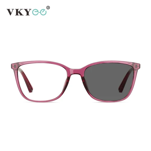 Imagen 2 del producto VKYEE, gafas clásicas de moda para mujer, diseño minimalista, prescripción personalizable, gafas antiluz azul fotocromáticas 2057