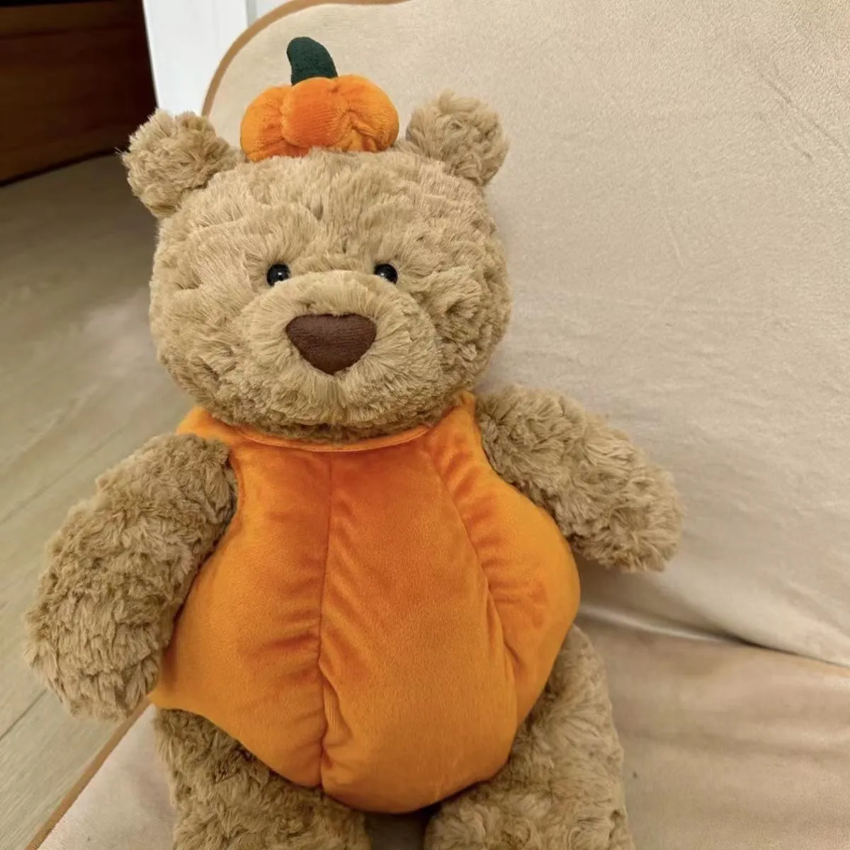 

35-45cm Adorable Pumpkin Teddy Bears Plush Toy Kawaii Stuffed Soft Babys Appease Doll Girls Hug Pillow Kids Gift Halloween Decor