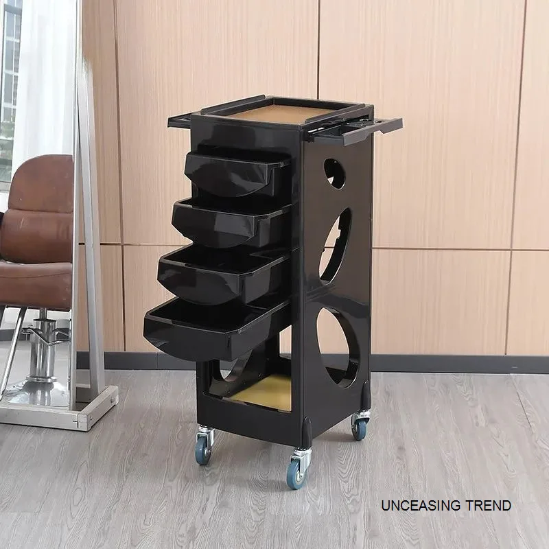 Minimalist Storage Organizer รถเข็นล้อสําหรับ Hairdressing Hair Salon รถเข็น Multi-Layer Beauty Salon เครื่องมือพิเศษรถเข็น