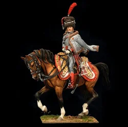 1/18 90mm Scale Die Casting Resin Figure Model Kit Napoleon Napoleon Elite Cavalry Unassembled and Unpainted Free Shipping