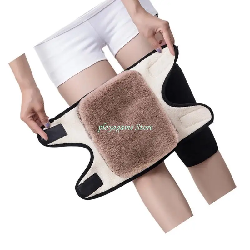 Y88A واقيات للركبة مبطنة بالصوف، حماية حرارية ضد الرياح لعشاق الرياضة