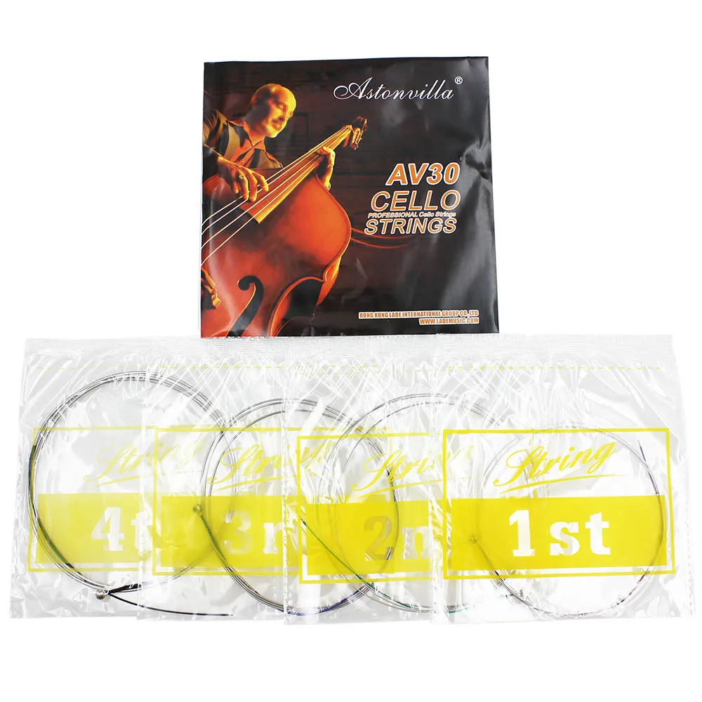 

Cello strings, cello set strings, four German silver-wrapped string accessories