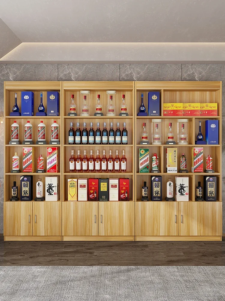 Présentoir de produits Compteur d'exposition d'échantillons Armoire à thé