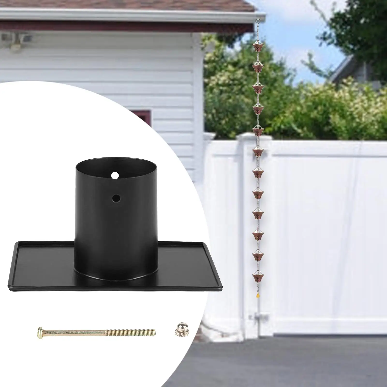 

Gutter Adapter for Rain Chains, Installation Accessories, Iron Material, 5.12