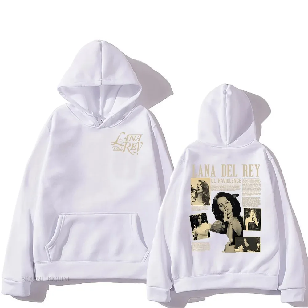 New Lana Del Rey Graphic Print Plus Size Hooded Men Women Hip Hop Hoodies Creativity High Quality Streetwear Female Sweatshirt