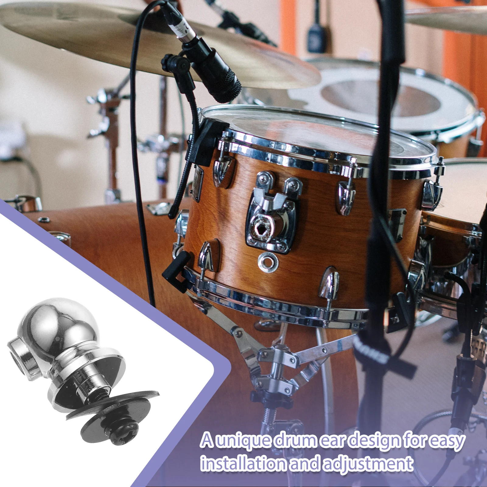 

Fall to The Ground Length Screws Tom Drum Mount Bracket Zinc Alloy Suspension Rim