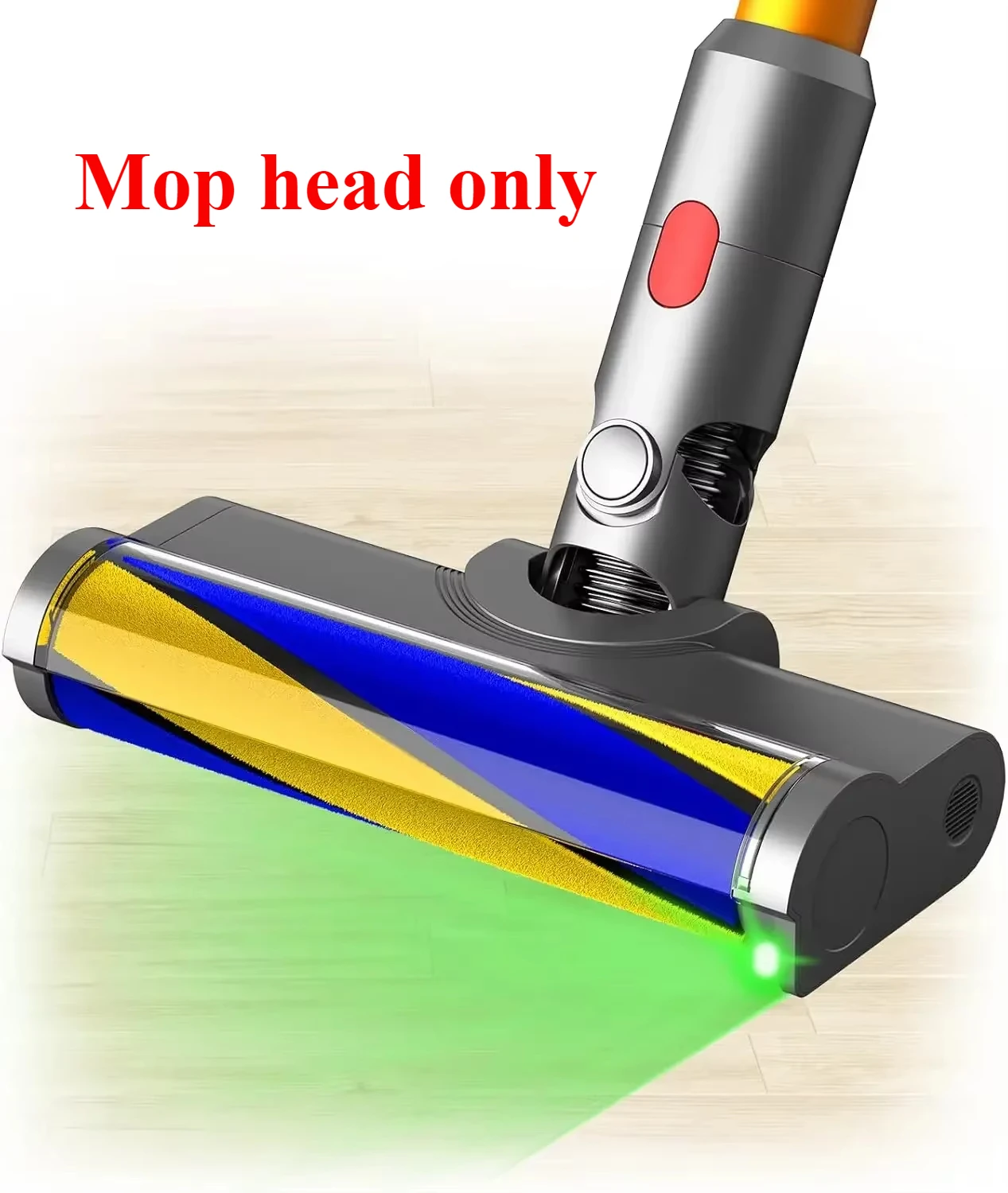 Vacuum Attachments with Dust Detect Green Light for Dyson V7 V8 V10 V11 V15 Cordless Cleaners, Hard Floor Soft Roller Brush Head