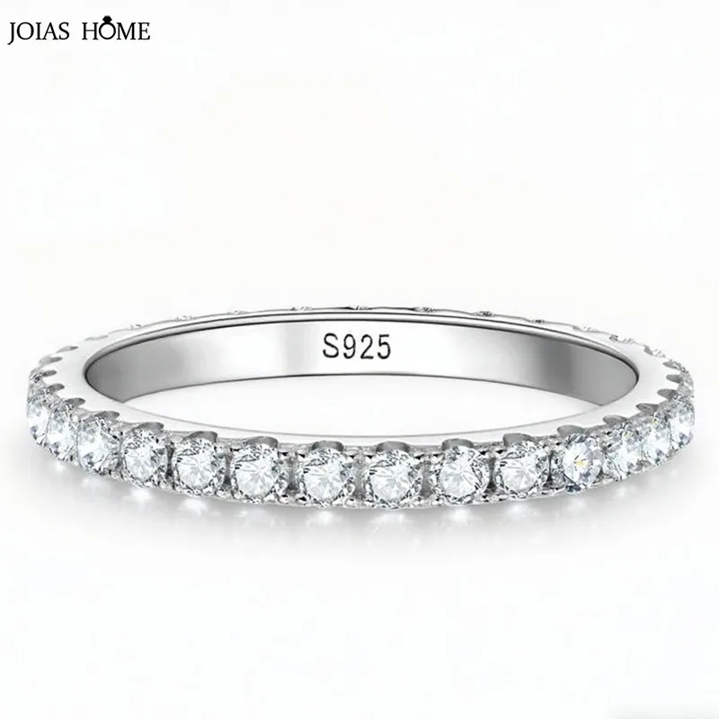 

JH 925 Sterling Silver Moissanite Ring For Women Starry Sky Wedding Ring Fashion Stacking Ring Lab Gemstone D VVS1 Fine Jewelry