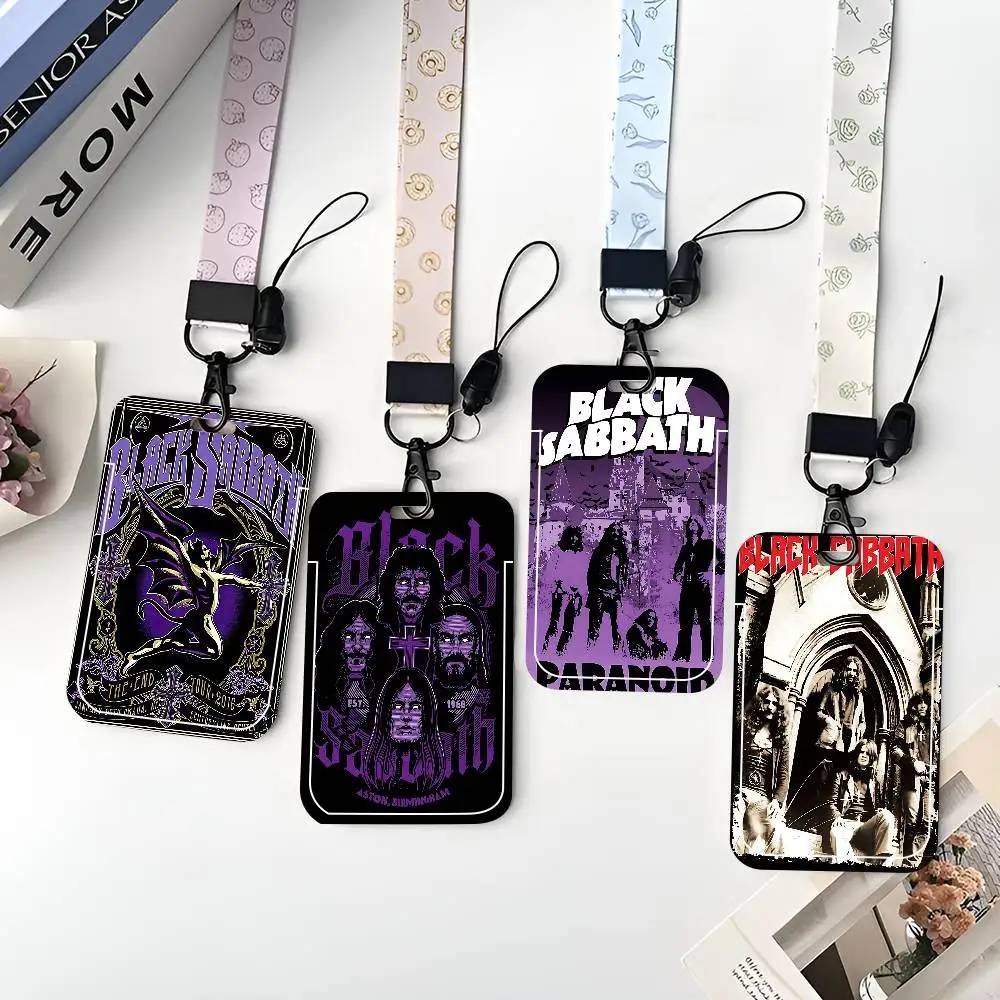 

Защитный чехол для ID-карт группы Black Sabbath, школьных карт, карт доступа, проездных и карт питания, с функцией легкого извлечения