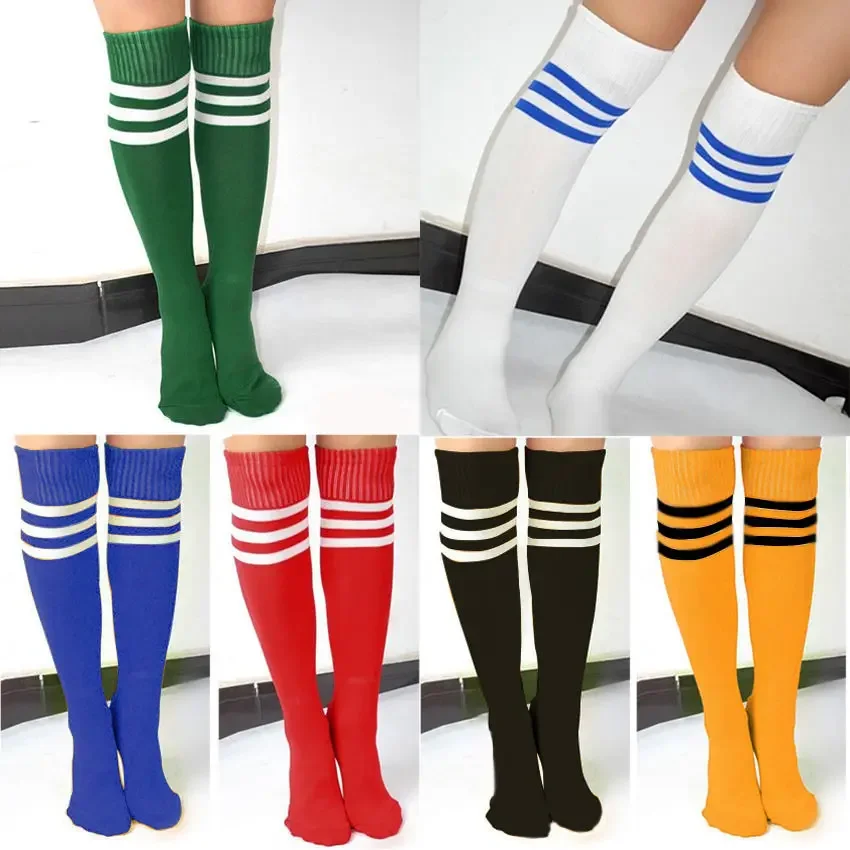 2024 Hot Sale Women Men Unisex Athletic Stripe Sports  Football Running Knee High Tube stockings