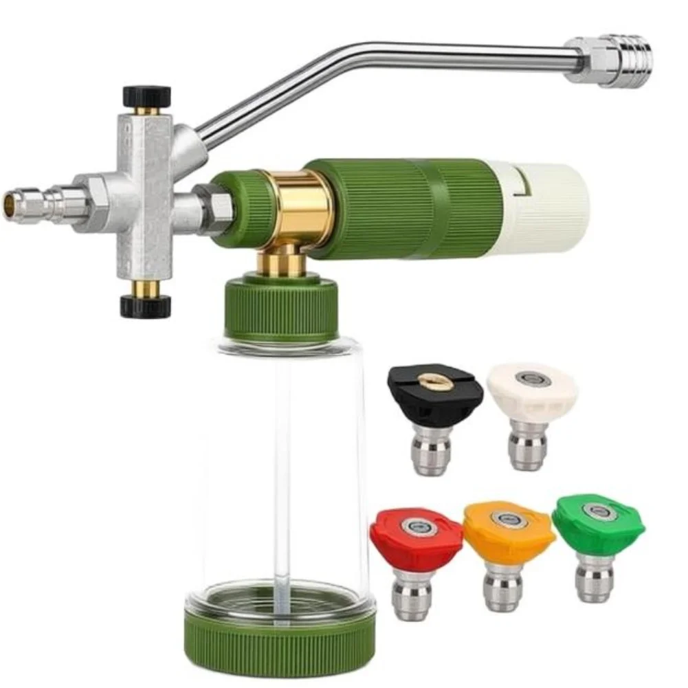 High Pressure Foam Applicator with Dual Valve System Quick Connect Fittings and Precise Foam Output Adjustment Knob