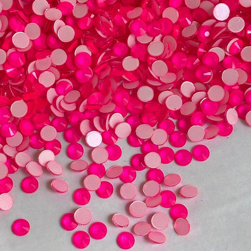 PUBRILEX Kristall-Neon-Strasssteine aus Glas, nicht heißklebend, flache Rückseite, fluoreszierende Strasssteine, DIY-Ornamente, Dekorationssteine für Kleidung – Detail 8