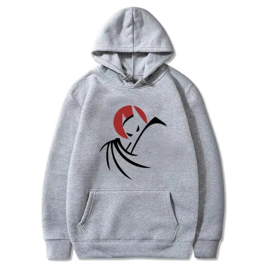 

Men's hooded sports bat animation series clothing casual fashion loose top cotton soft and comfortable