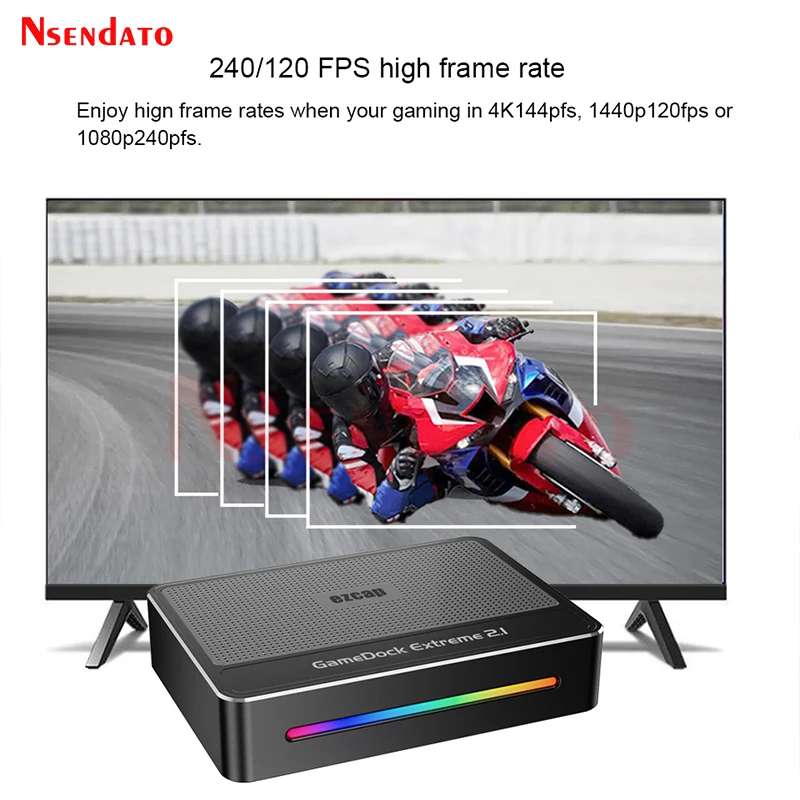 Ezcap364 GameDock エクストリーム 8K USB 3.2 タイプ C HDMI ビデオオーディオゲームキャプチャカード 4K 60hz PS5 カメラライブストリーミングレコーダー