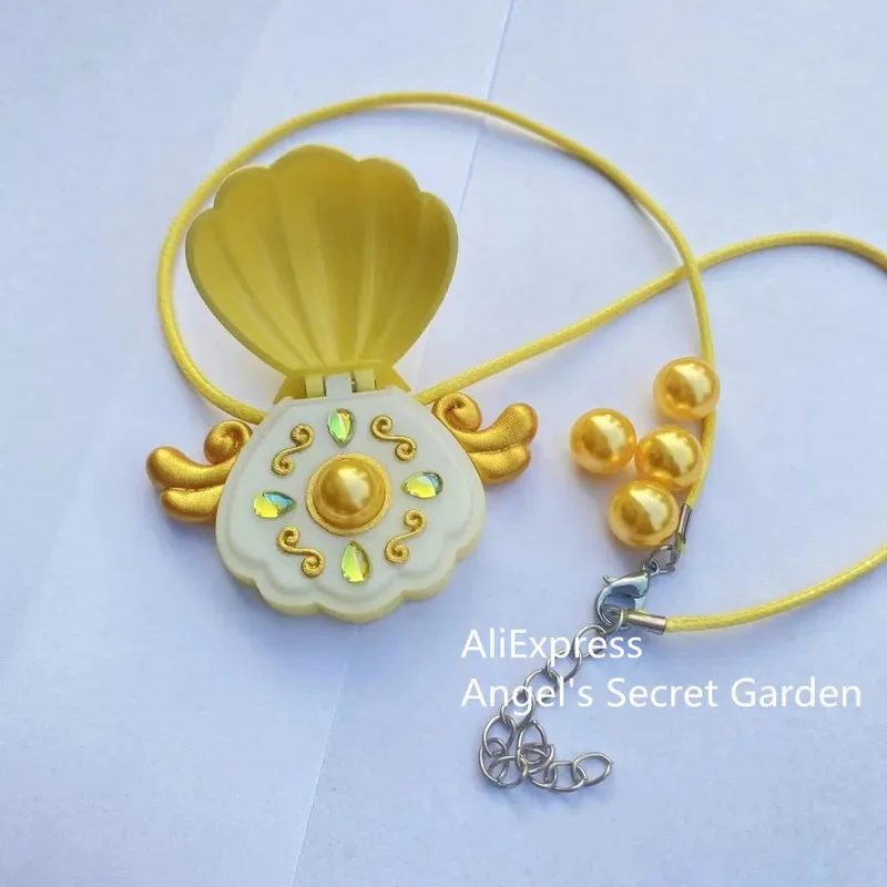 Mermaid Melody Pichi Pichi Pitch shell Pendant Necklace for Women Girls Lucia Rina Toin Hanon Hosho Noel Cosplay Jewelry Gifts view 3