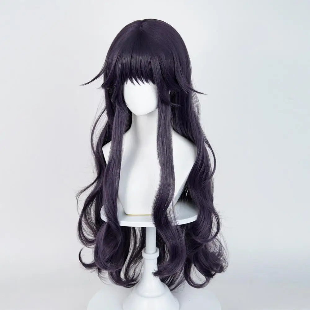 Nowe Anime Kwiat Zapachowy Kwitnie z Dignitą Waguri Kaoruko ‌   Peruka Cosplay Damska Fioletowa Długa Kręcona Halloween Rekwizyt