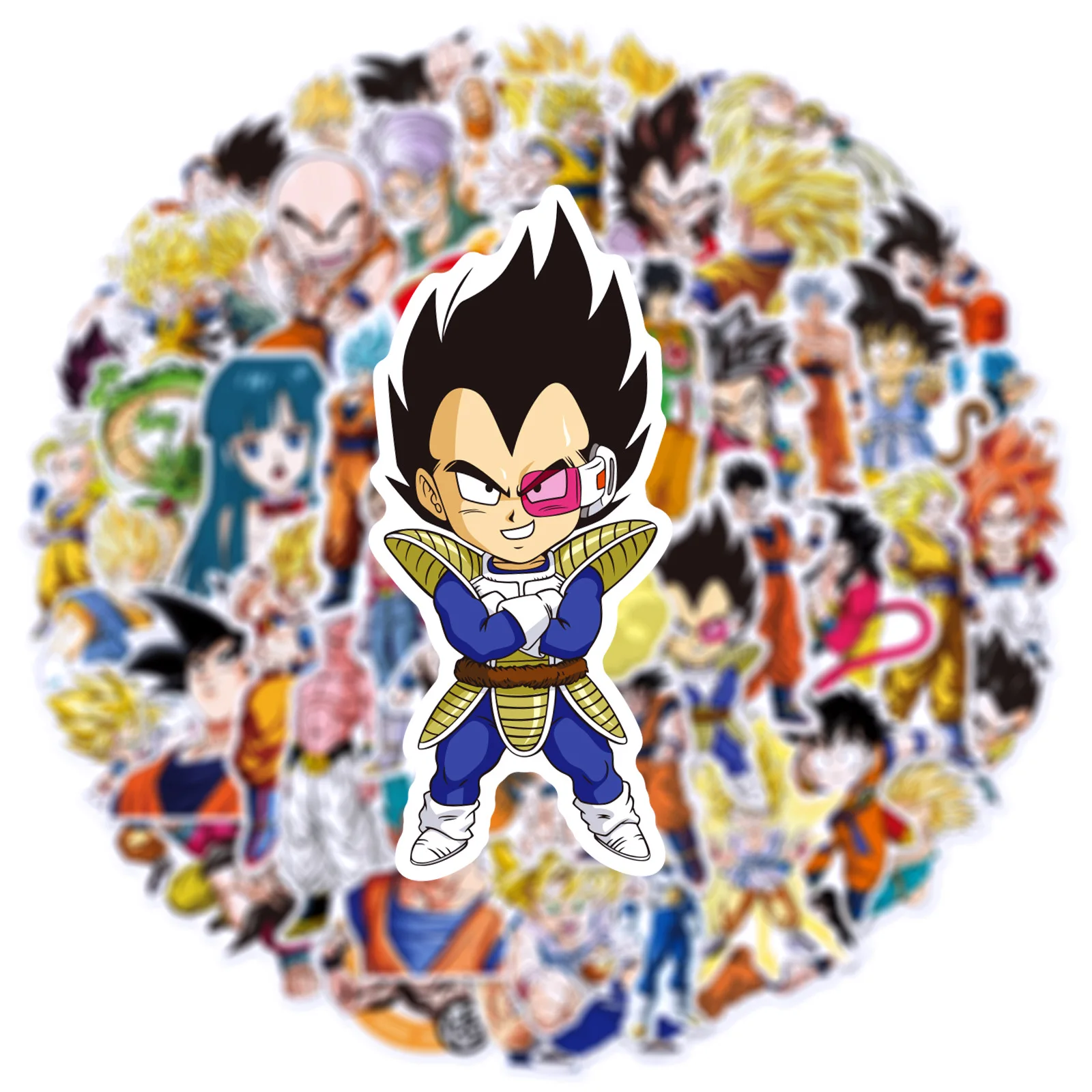 10/30/50pcs Anime Dragon Ball Stickers for Kids Graffiti Decals Skateboard Laptop Water Bottle Motorcycle Cartoon Sticker Toy