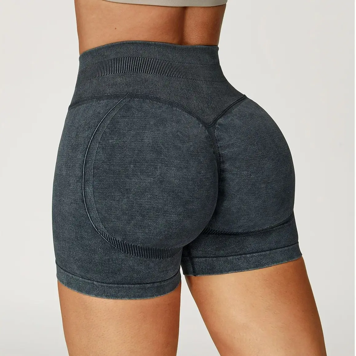 

Women Gym Arch Shorts Athletic Butt Lifting Workout Biker High Waist Yoga Pants Leggins Sports Fitness Scrunch Tights Vintage