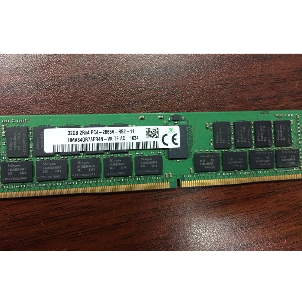 1PCS RAM 32G 2RX4 PC4-2666V 32GB DDR4 REG RDIMM For SK Hynix Server Memory High Quality