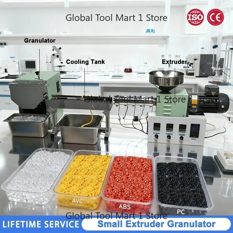 

Small Extruder Plastic Granulator High Efficiency 3Print=-Consumables Plastic Modification Formula Extrusion Laboratory Use