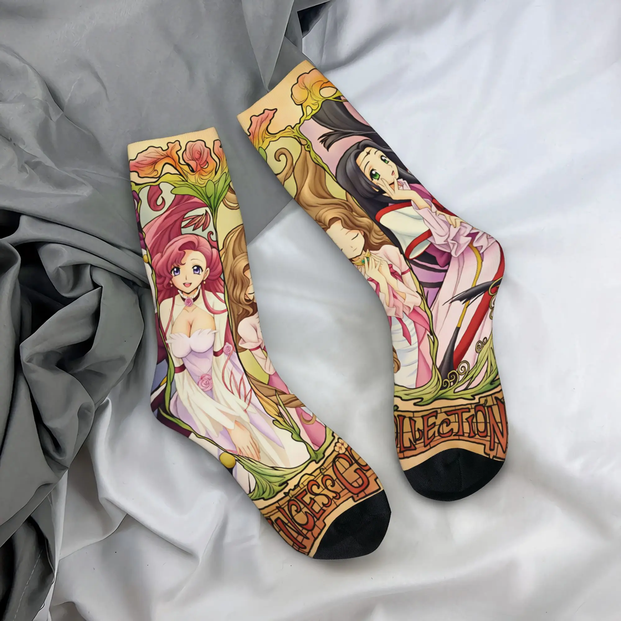 Code Geass Lelouch of the Rebellion Men Women Crew Socks Unisex Kawaii 3D Printed Anime Dress Socks
