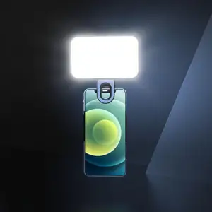 Saku LED Selfie Lampu untuk iPhone Samsung iPad Ponsel Laptop Klip Flash Mengisi Video Foto Ringlight Fotografi Lampu 8 senter iphone penjualan terbaik - №