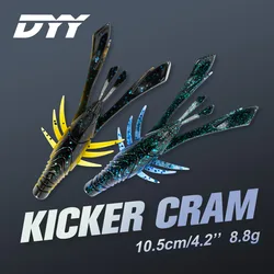 DYY Kicker Craw – Señuelo de silicona para lubina 10,5 cm