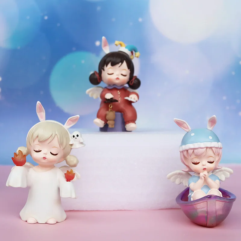 آني طفل الخيال تجول سلسلة صندوق أعمى اليدوية دمية مفاجأة صندوق غامض لطيف أنيمي الشكل الحلي فتاة هدايا عيد الميلاد