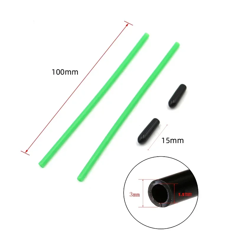 10pcs 2.4G Receiver Antenna Protective Tube Length 90mm OD 3.1mm ID 1.5mm Parts for RC Micro Drone