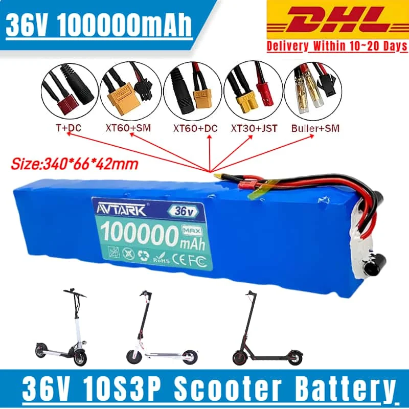 

Original 36V 10S3P 100Ah Battery Packfor Xiaomi M365 M356 PRO 250W~500W Electric Scooter 36v 21700 Li-ion Battery 100Ah