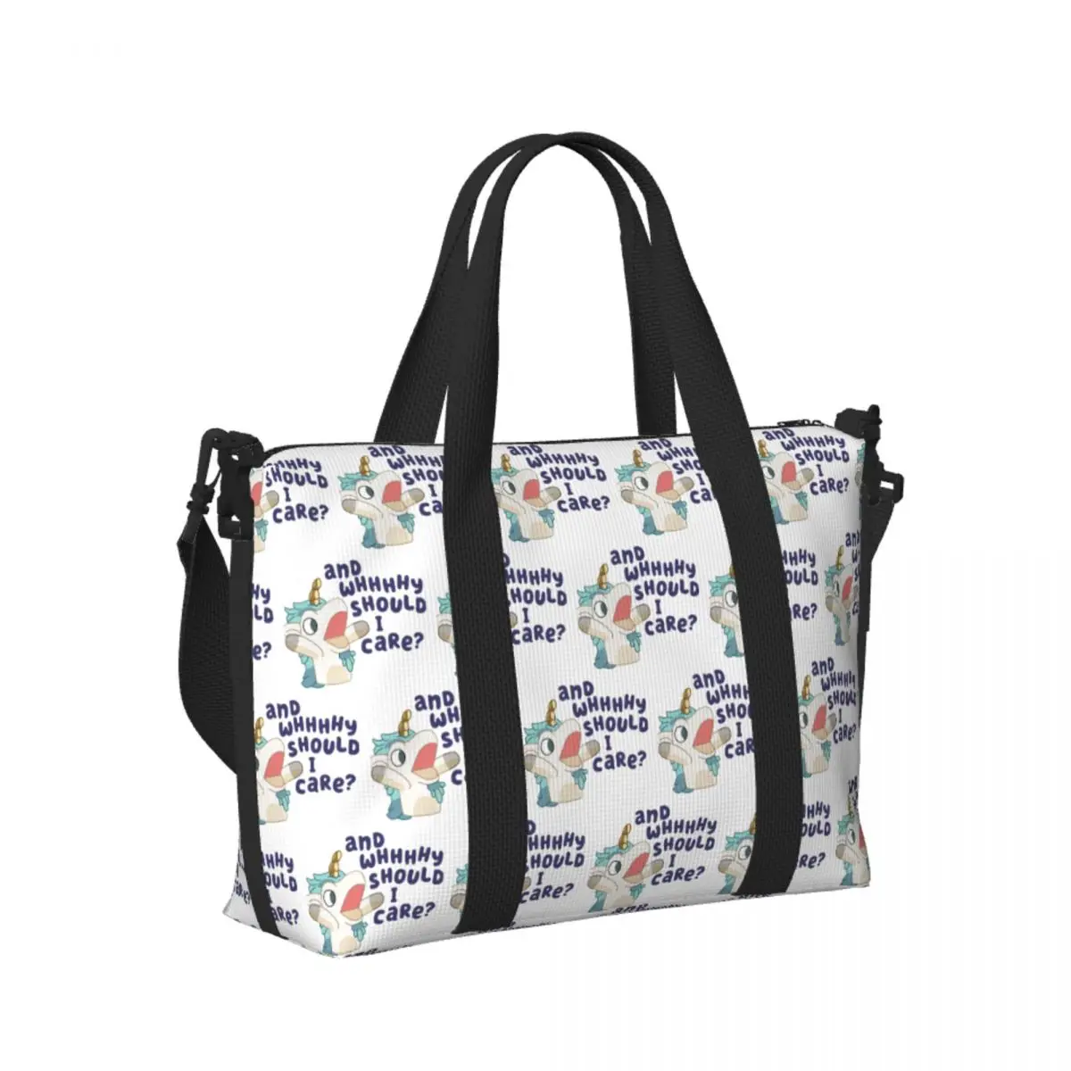 

Custom Unicorse Beach Travel Bag Large Capacity Tote Bags for Gym Sport Women Shopping Duffle Shoulder Bag