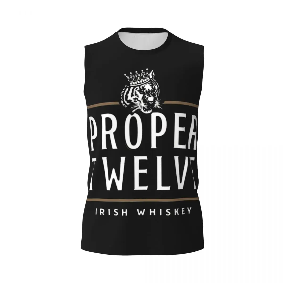 Proper 12 Proper Twelve Irish Whiskey Men Printed Sleeveless T-shirt Casual Hip Hop Street Style Beach Holiday Tank Tops
