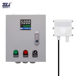 with 5m 10m 15m sensor cable Hanging type Farm CO2 Controller box 0-5000ppm suspension type Detector Carbon Dioxide Monitor