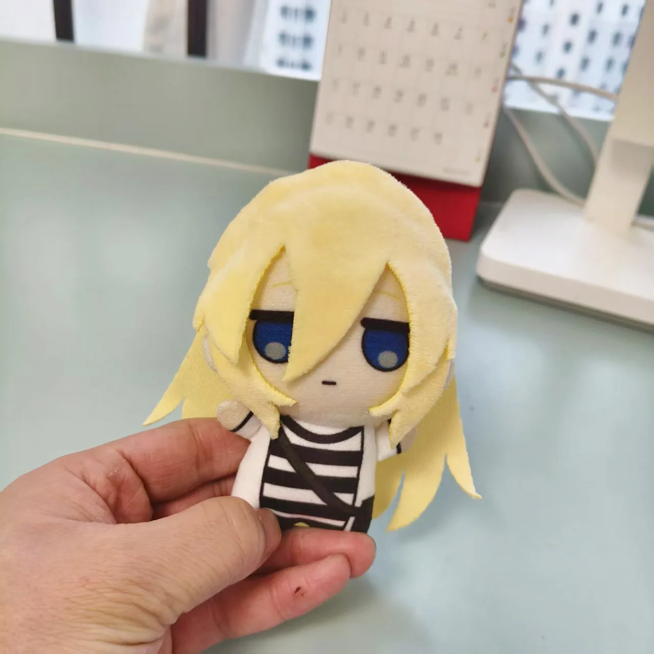10cm Anime Stuffed Angels Rachel Gardner Isaac Foster Plushie Death Ray Zack Plush Toy Doll Figure Pendants Keychain Fans Gift view 2