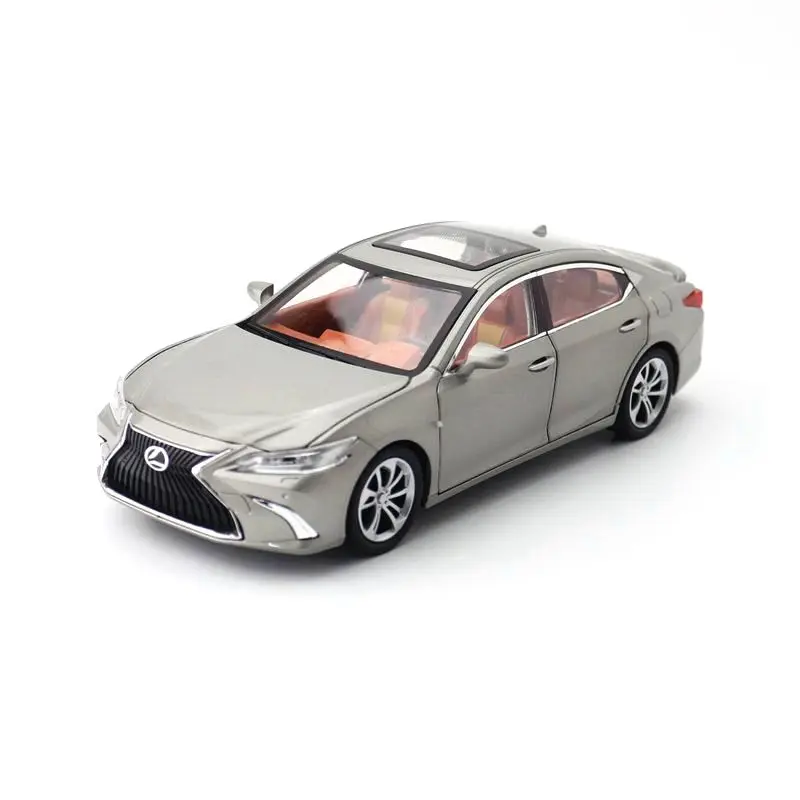 1/24 Lexus ES300h Car Toy For Children Diecast Miniature Model Pull Back Sound & Light Door Openable Collection Gift For Boys