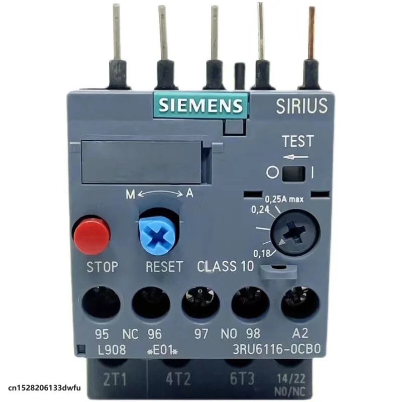 

Siemens Thermal Relay 3RU6116 Motor Overload And Overheat Protector 3RU2116 For Contactor 3RT6015-6018