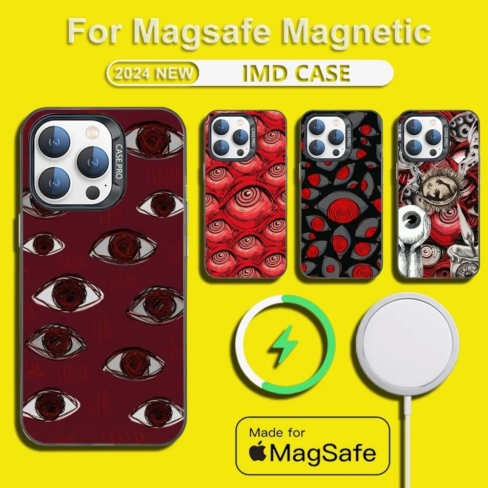 

S-Scary Eyes Phone Case For iPhone 15,14,13,12,11,Plus,Pro,Max Mini Magsafe Magnetic Wireless Charging