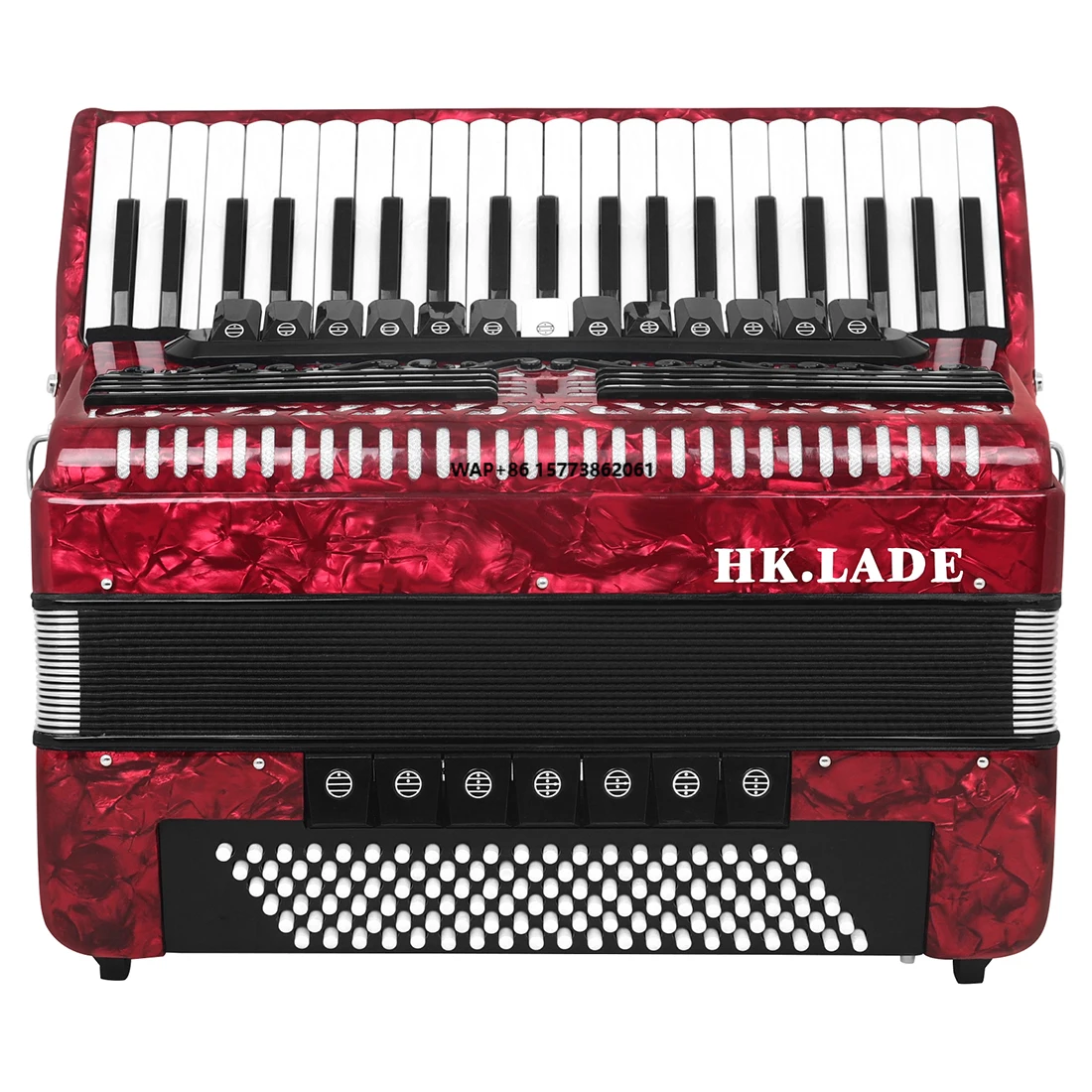 

AH-130 41-клавишный профессиональный аккордеон с 120 басами и 13 регистровыми переключателями, противоскользящие клавиши, сильфоны из овчины премиум-класса