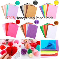 Create Honeycomb Paper Pads for DIY 3D Craft and Pop-Up Card Honeycomb Ball Tissue Pad for Craft School Project Birthday Add Fun