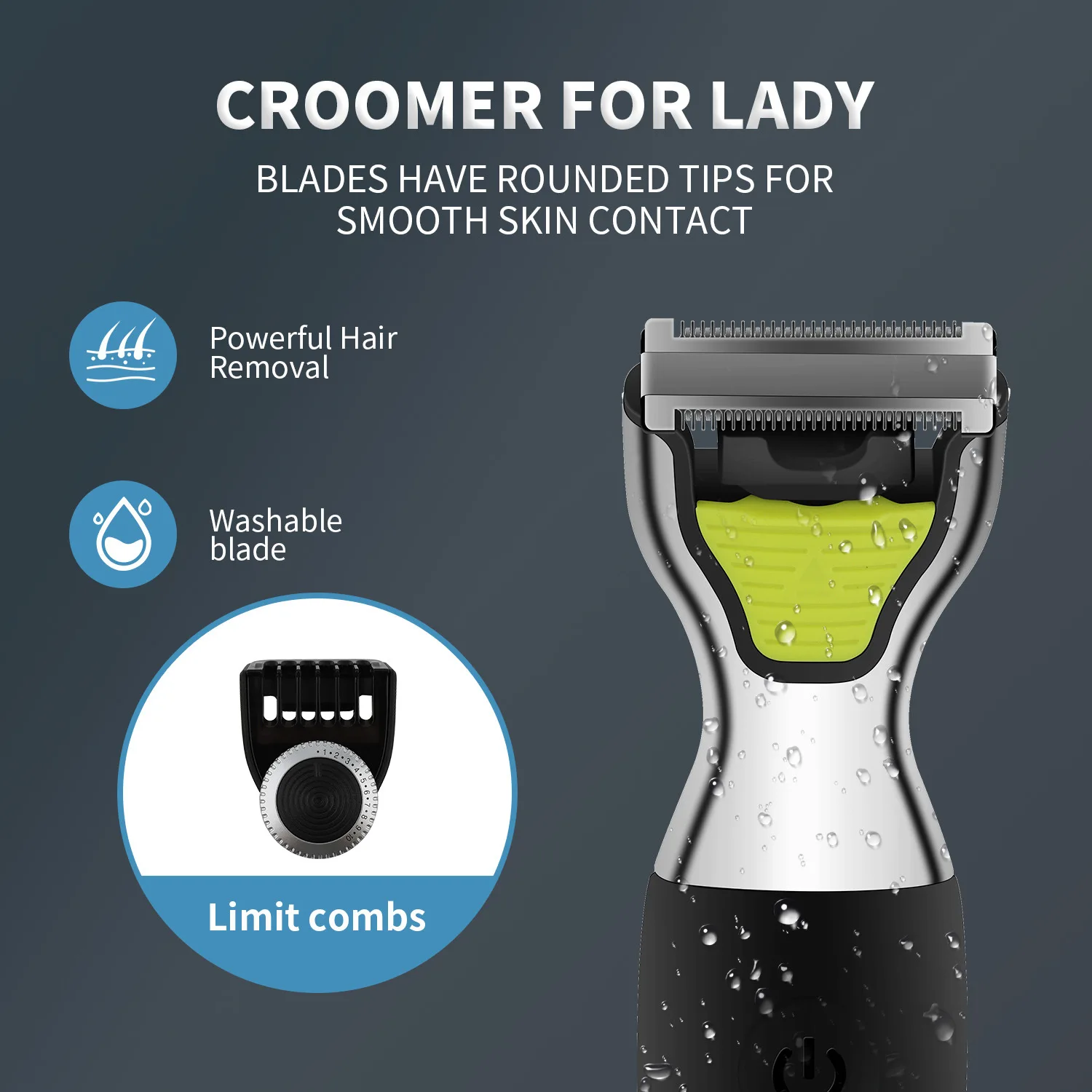 Cortadora de pelo HIENA para hombres y mujeres, cortadora de pelo eléctrica de alta potencia, Máquina para cortar cabello portátil, herramientas de aseo para barbería