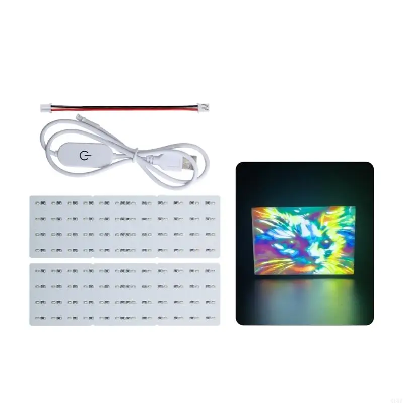 Q84A للمختبر LETHOPHANE LED LED Backlight Board Lithophane 3D Accsionories for CMYK Lithophane Bundle