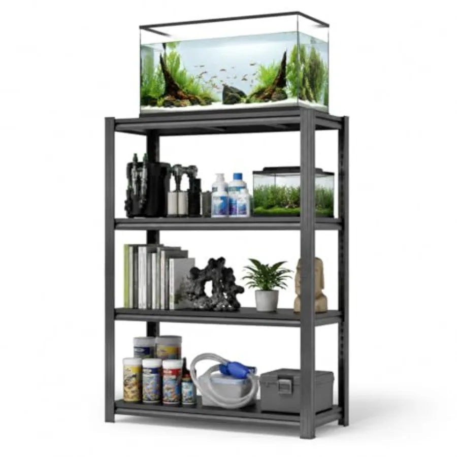 

Aquarium Stand Fish Tank Stand 1600LBS Heavy Duty Metal Shelving Adjustable Storage Shelves Display Shelves Utility Shelf for T