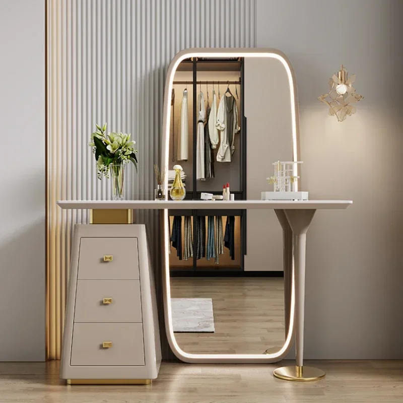 

Modern Simple Small Apartment Bedroom Net Red Rock Board Dresser