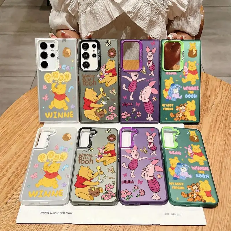 Disney Animal Collage Phone Case for Samsung Galaxy S23 24 Ultra S22 S20 FE S21 Plus 5G S10 Plus S22Ultra Matte Cover