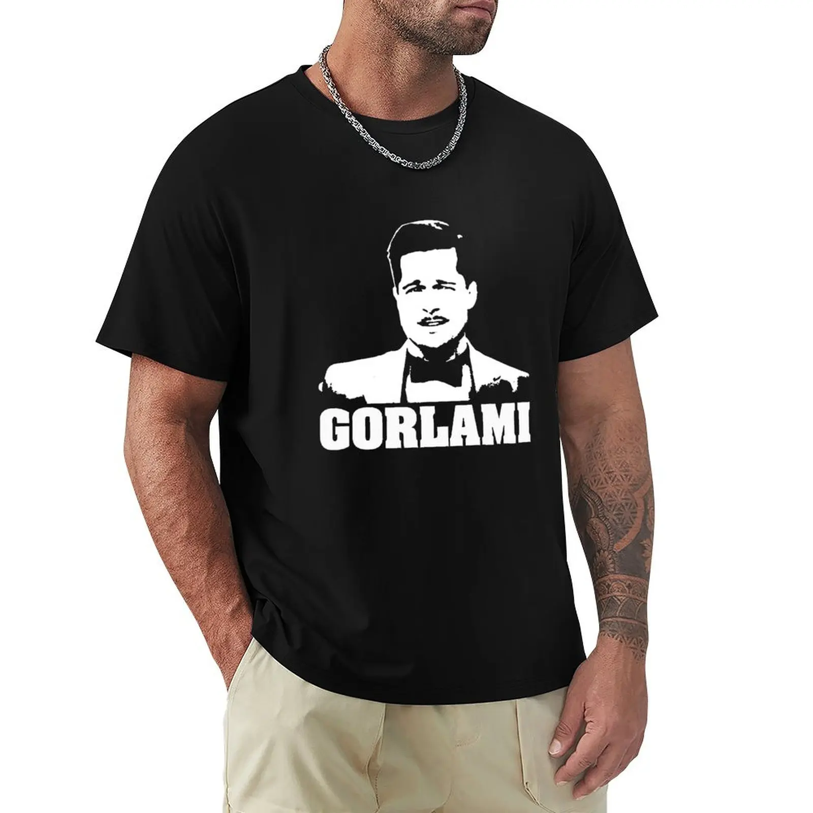 Camiseta Inglorious Basterds Aldo Raine Gorlami, camiseta informal de manga corta de talla grande