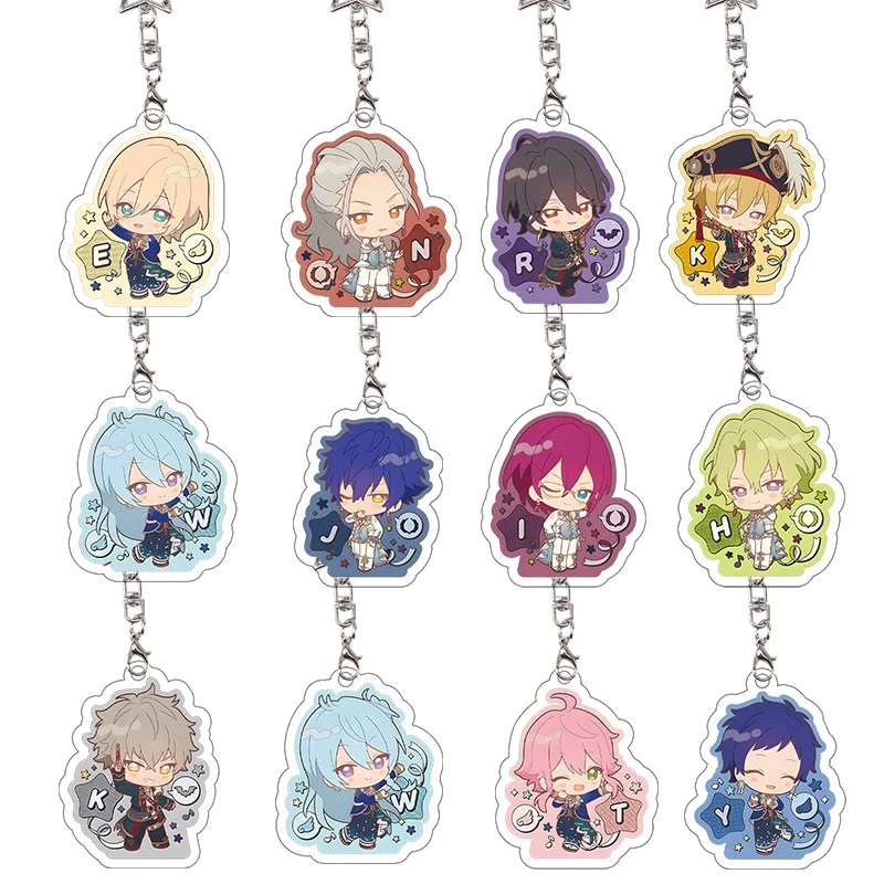 Ensemble Stars Acryl-Schlüsselanhänger Eichi Tenshouin Nagisa Ran Rei Sakuma Cosplay-Requisiten Cartoon-Charaktere Spiel-Taschenanhänger Geschenk