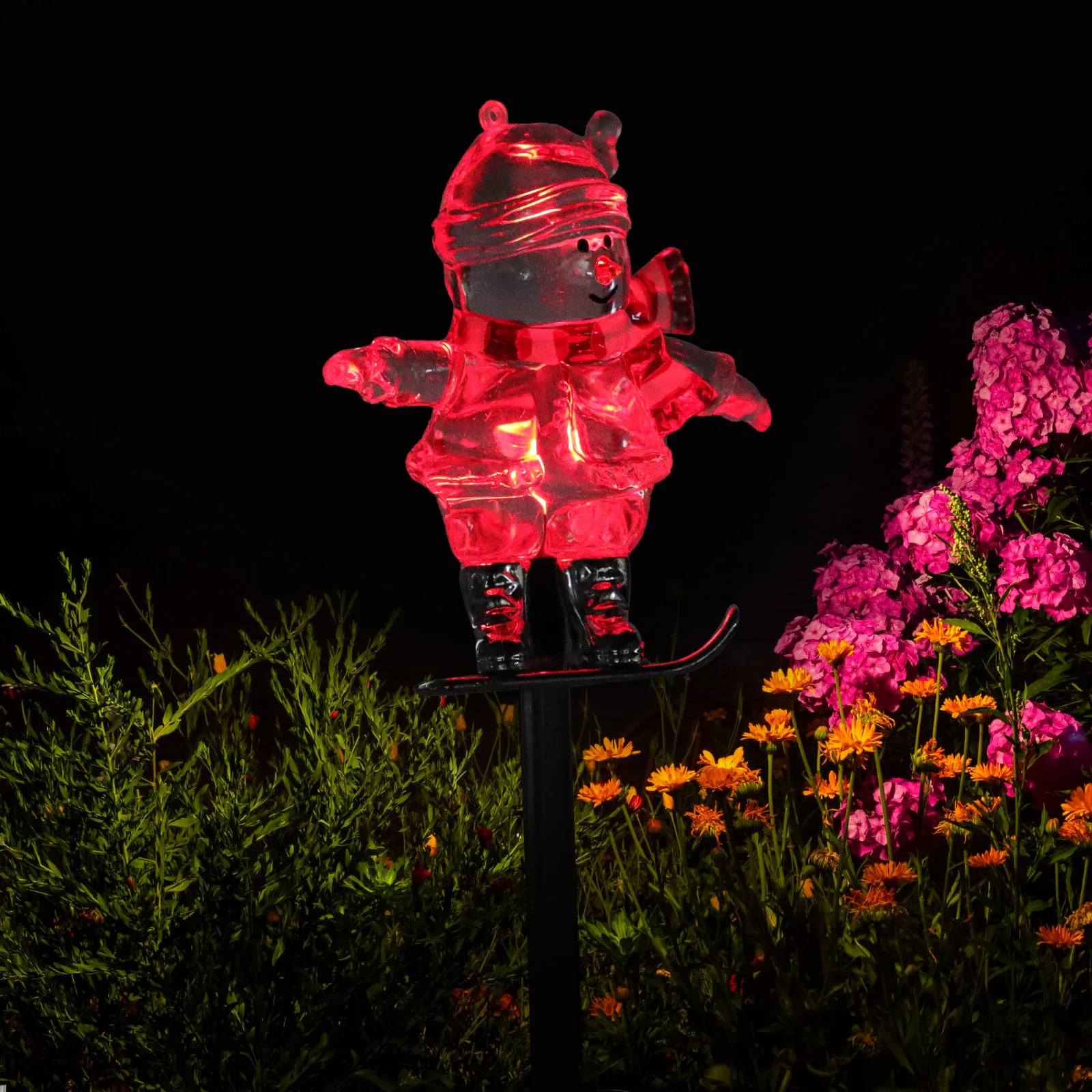 

Solar Snowman Decoration Unique Design Waterproof LED Light Stick for Garden Lawn Pathway Outdoor Christmas nament